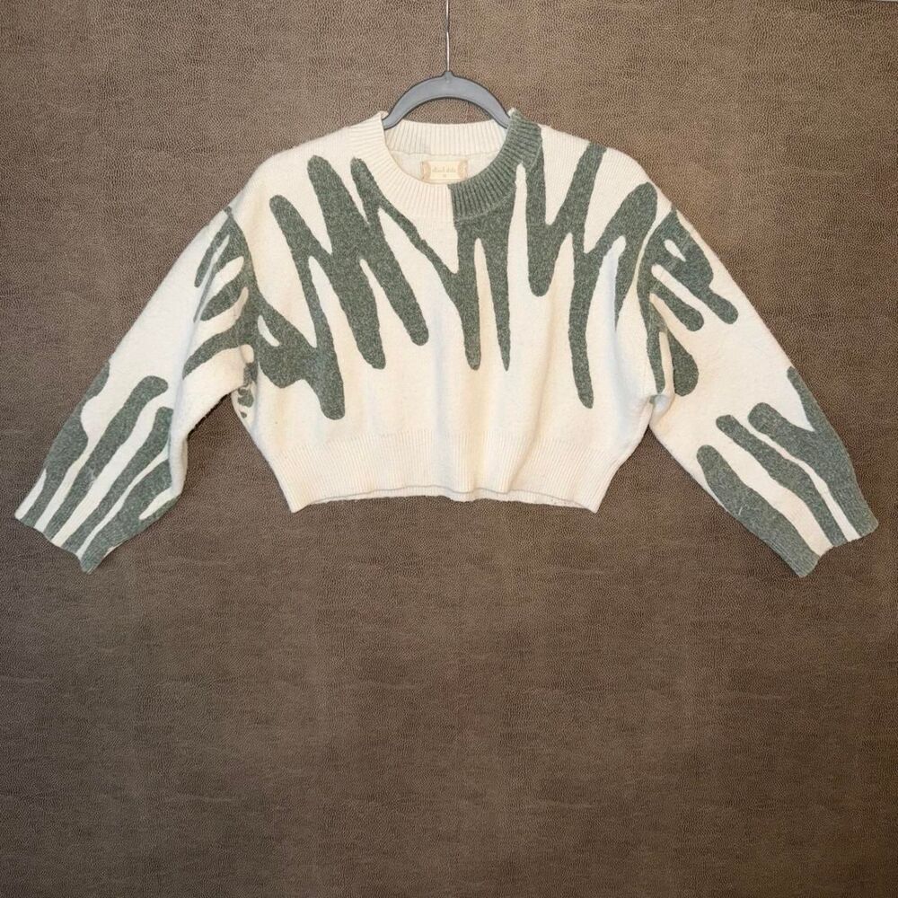 Altar'd State Modern Abstract Cropped Sweater